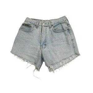 Le Griff High Rise Cutt Off Jean Shorts Women’s 48 (28 X 3) Made In Italy